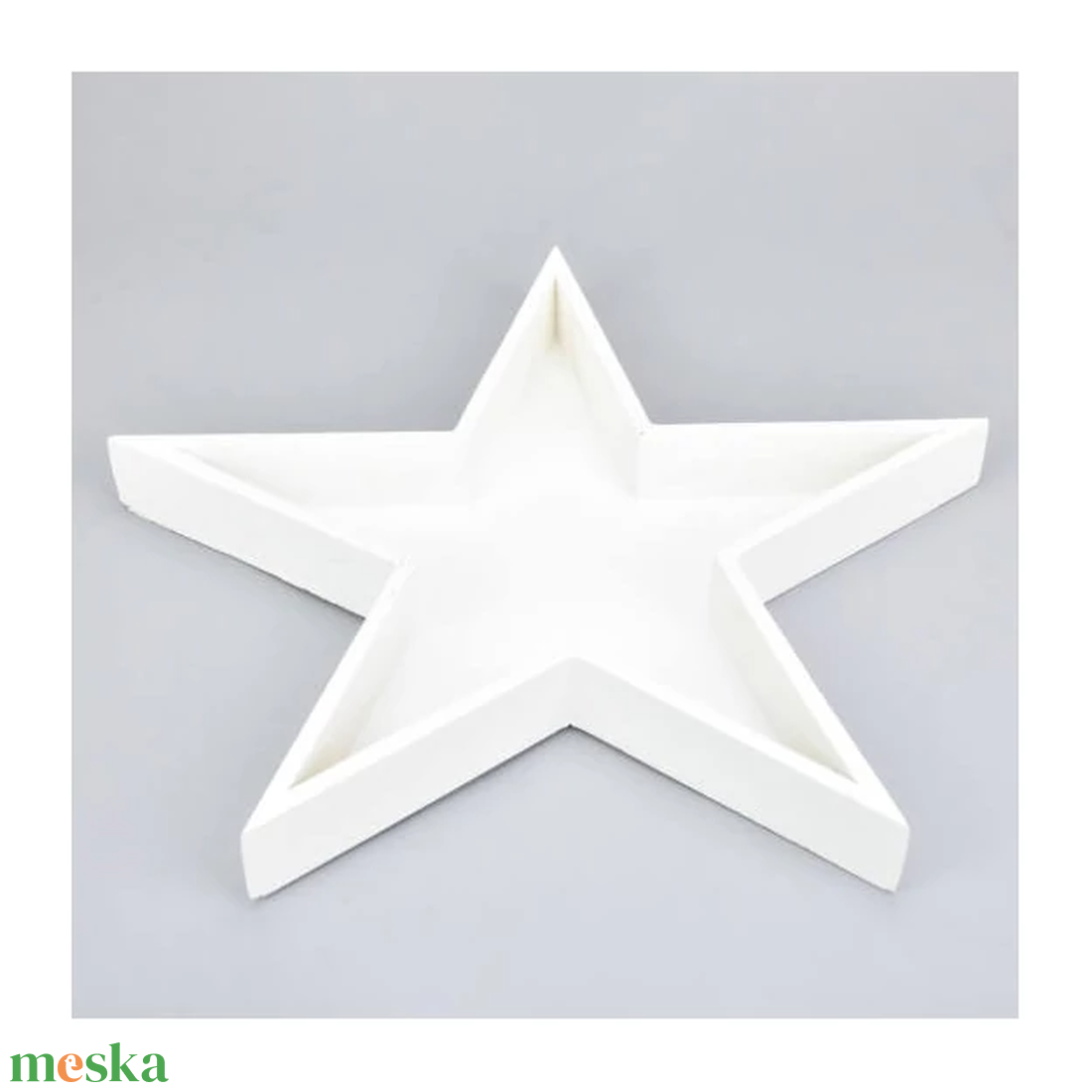 Fa csillag tál fehér 30x3 cm - otthon & életmód - konyhafelszerelés, tálalás - tálalás - tálca - Meska.hu Fa csillag tál fehér 30x3 cm - otthon & életmód - konyhafelszerelés, tálalás - tálalás - tálca - Meska.hu