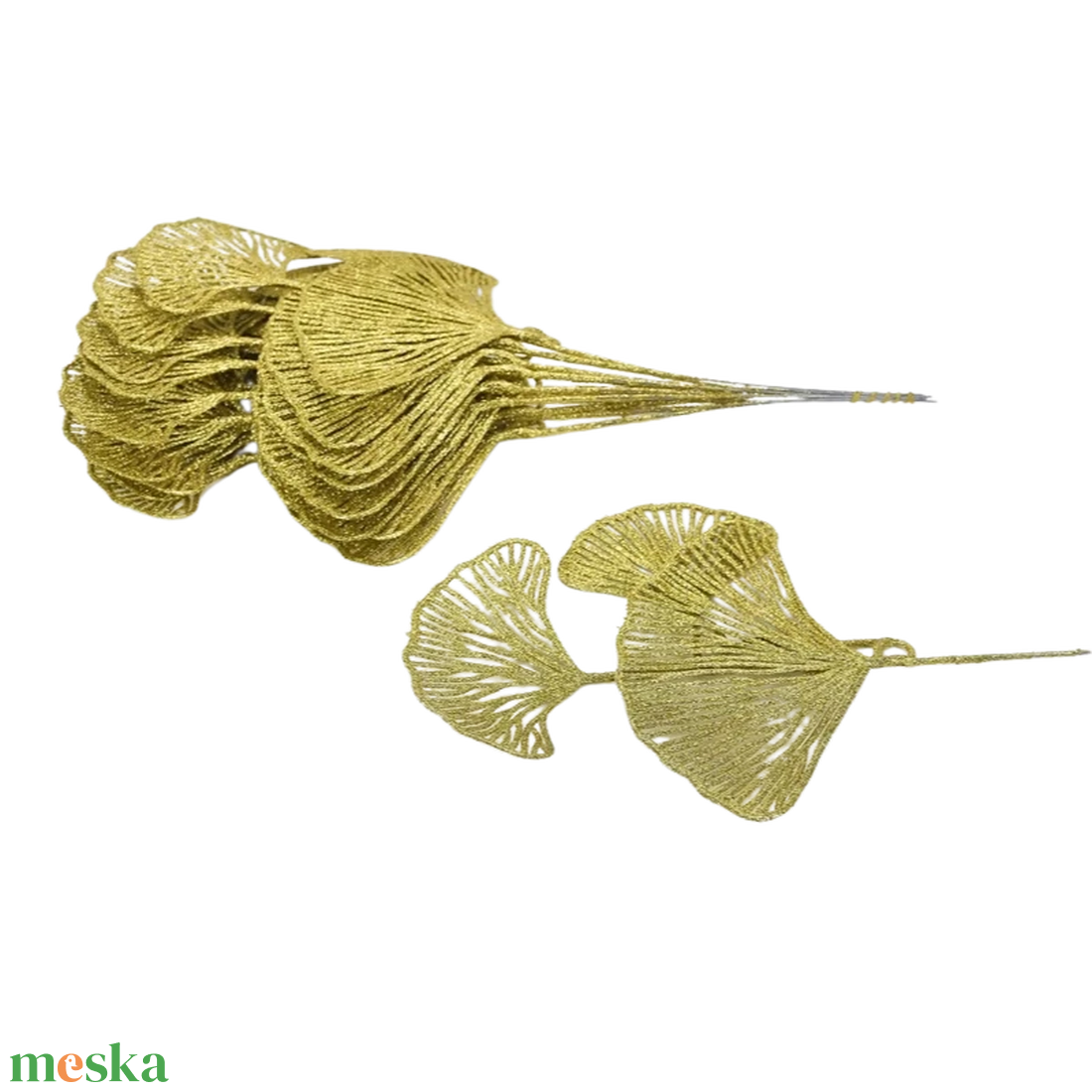 Gingko levél csillámos arany 10db/csomag (Selyemvirágok) - kellékek & szerszámok - dekorációs kellékek - madártoll - Meska.hu Gingko levél csillámos arany 10db/csomag (Selyemvirágok) - kellékek & szerszámok - dekorációs kellékek - madártoll - Meska.hu