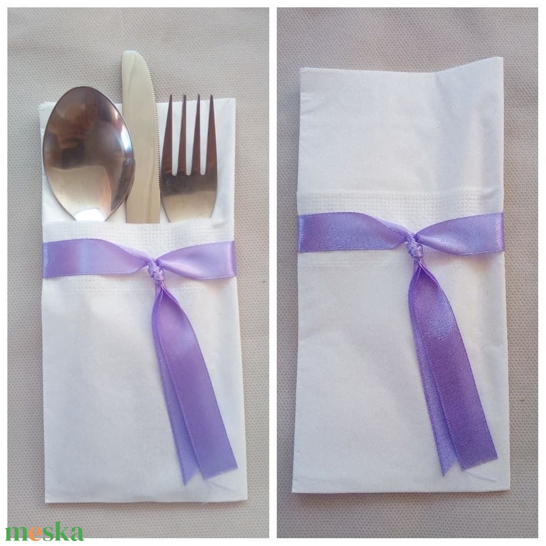 Egyszerű zseb szalaggal (Airlaid hajtogatott szalvéták) - otthon & életmód - konyhafelszerelés, tálalás - konyhai textil - szalvéta - Meska.hu Egyszerű zseb szalaggal (Airlaid hajtogatott szalvéták) - otthon & életmód - konyhafelszerelés, tálalás - konyhai textil - szalvéta - Meska.hu