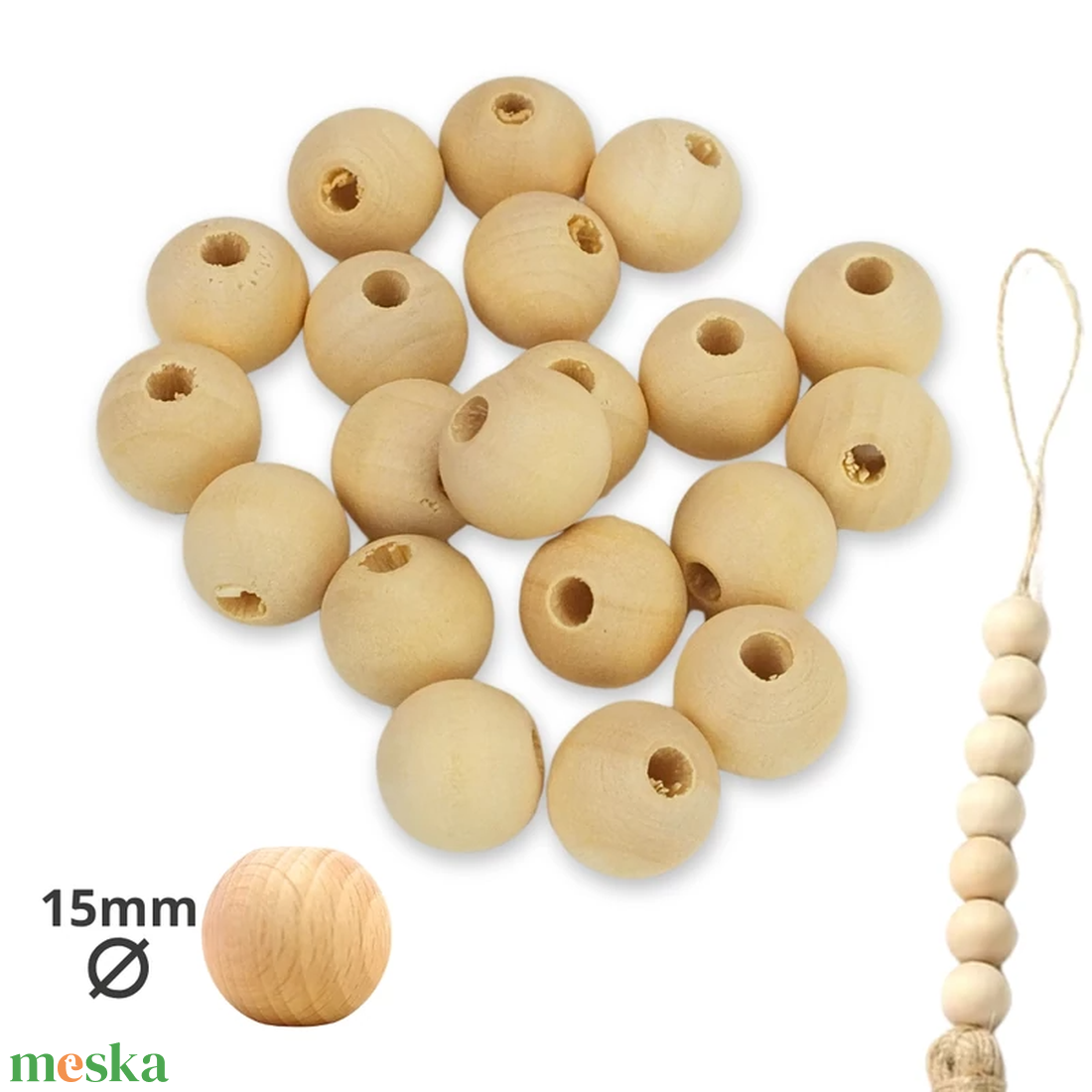 Natúr fagolyó 15mm 20db/csomag alapanyag gyöngyfűzés - kellékek & szerszámok - gyöngyfűzés kellékek - fa gyöngy - Meska.hu Natúr fagolyó 15mm 20db/csomag alapanyag gyöngyfűzés - kellékek & szerszámok - gyöngyfűzés kellékek - fa gyöngy - Meska.hu