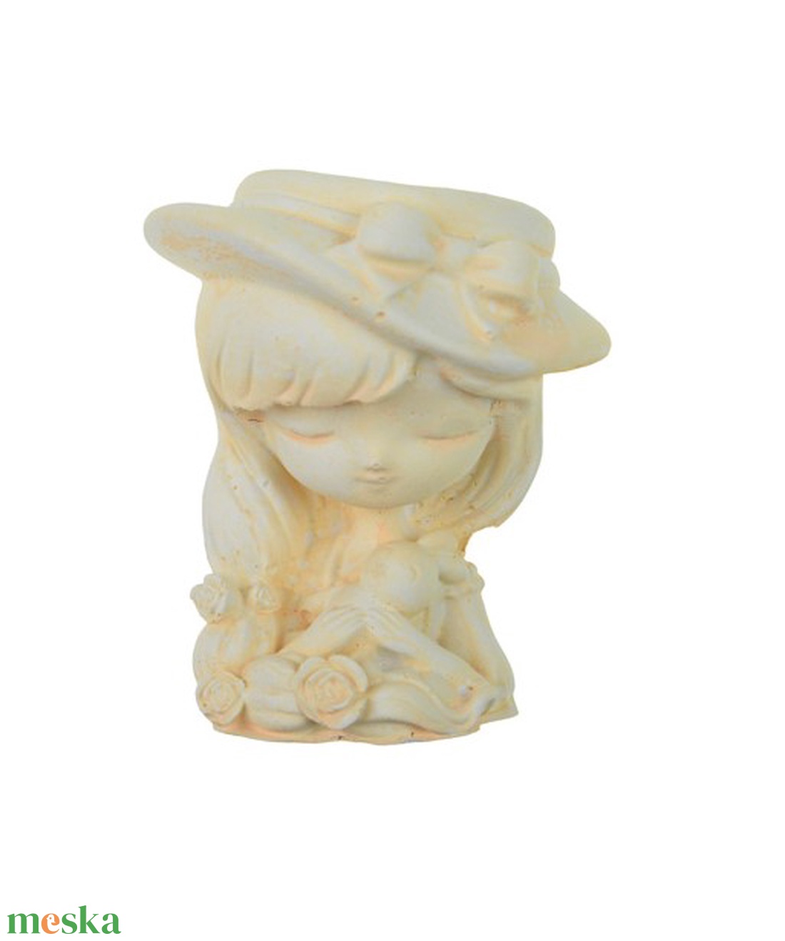 Figura kaspó gipsz 4x9cm kalapos kislány masnival barack - otthon & életmód - dekoráció - virágdísz és tartó - cserép & kaspó - Meska.hu Figura kaspó gipsz 4x9cm kalapos kislány masnival barack - otthon & életmód - dekoráció - virágdísz és tartó - cserép & kaspó - Meska.hu
