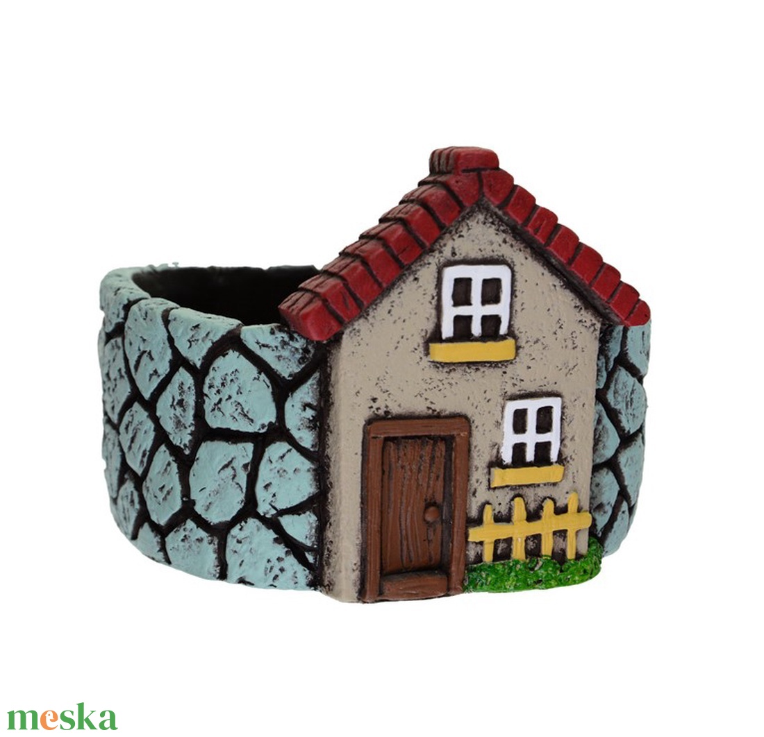 Kaspó kő 14.9x13x10.9cm házzal menta - otthon & életmód - dekoráció - virágdísz és tartó - cserép & kaspó - Meska.hu Kaspó kő 14.9x13x10.9cm házzal menta - otthon & életmód - dekoráció - virágdísz és tartó - cserép & kaspó - Meska.hu