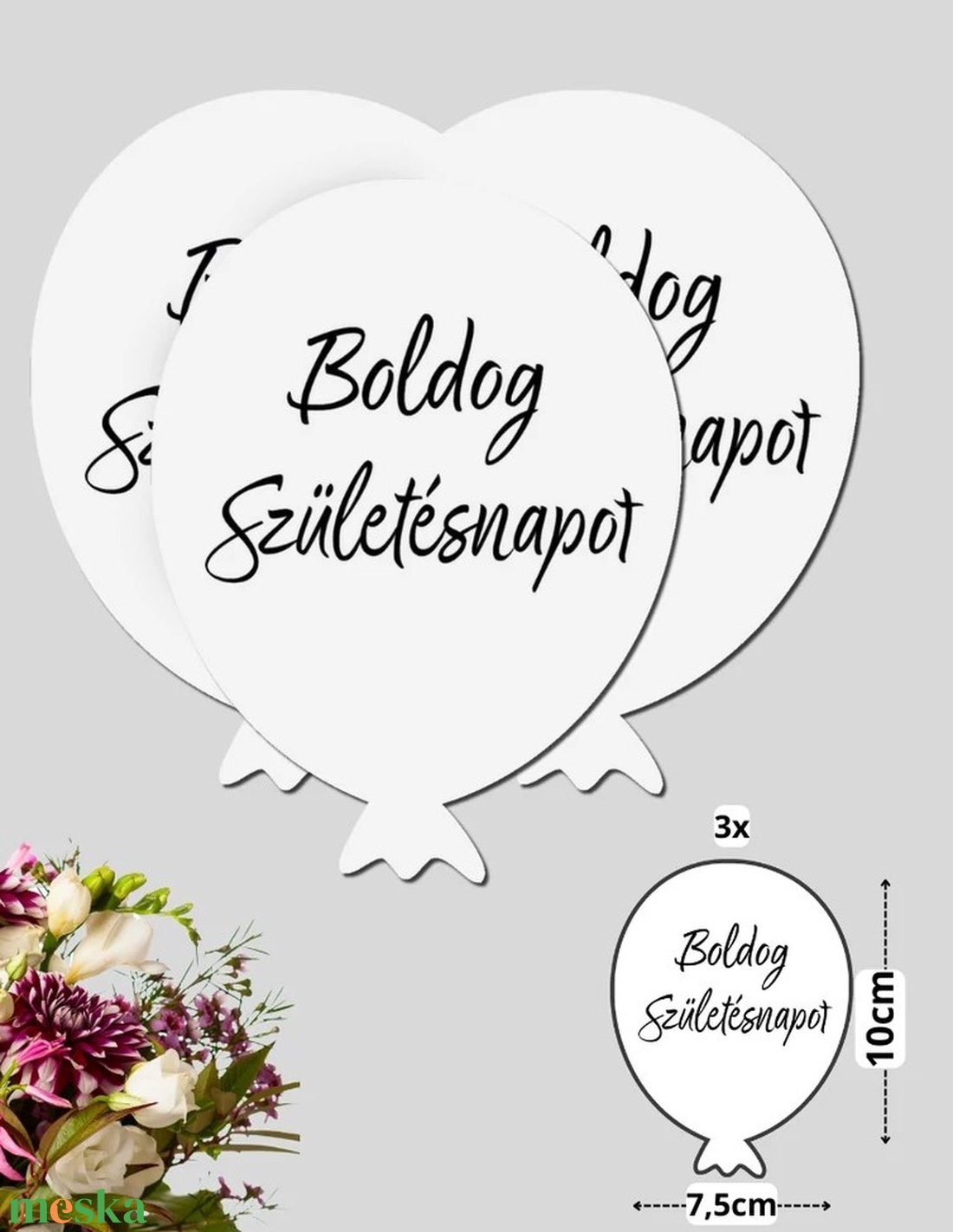 Nyomtatott dekorkarton - Boldog születésnapot lufi - fehér 3db/csomag (KÉZMŰVES ALAPANYAGOK) - kellékek & szerszámok - dekorációs kellékek - egyéb kellékek - Meska.hu Nyomtatott dekorkarton - Boldog születésnapot lufi - fehér 3db/csomag (KÉZMŰVES ALAPANYAGOK) - kellékek & szerszámok - dekorációs kellékek - egyéb kellékek - Meska.hu