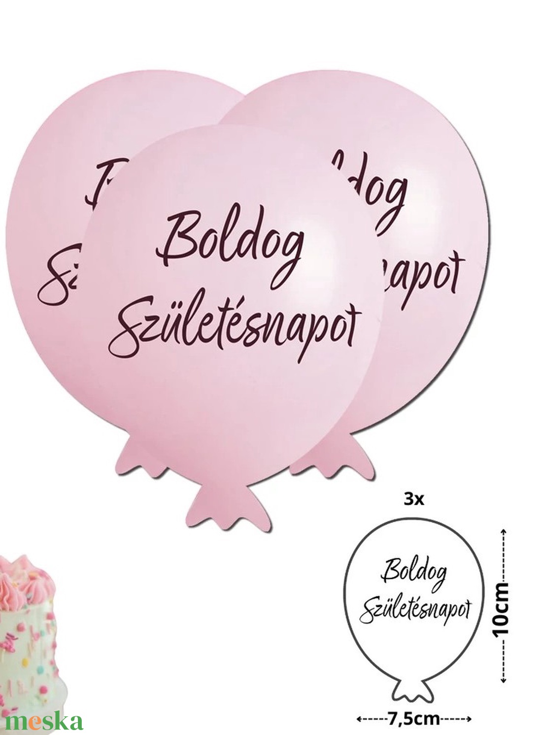 Nyomtatott dekorkarton- Boldog születésnapot lufi - rózsaszín 3db/csomag (KÉZMŰVES ALAPANYAGOK) - kellékek & szerszámok - dekorációs kellékek - egyéb kellékek - Meska.hu Nyomtatott dekorkarton- Boldog születésnapot lufi - rózsaszín 3db/csomag (KÉZMŰVES ALAPANYAGOK) - kellékek & szerszámok - dekorációs kellékek - egyéb kellékek - Meska.hu