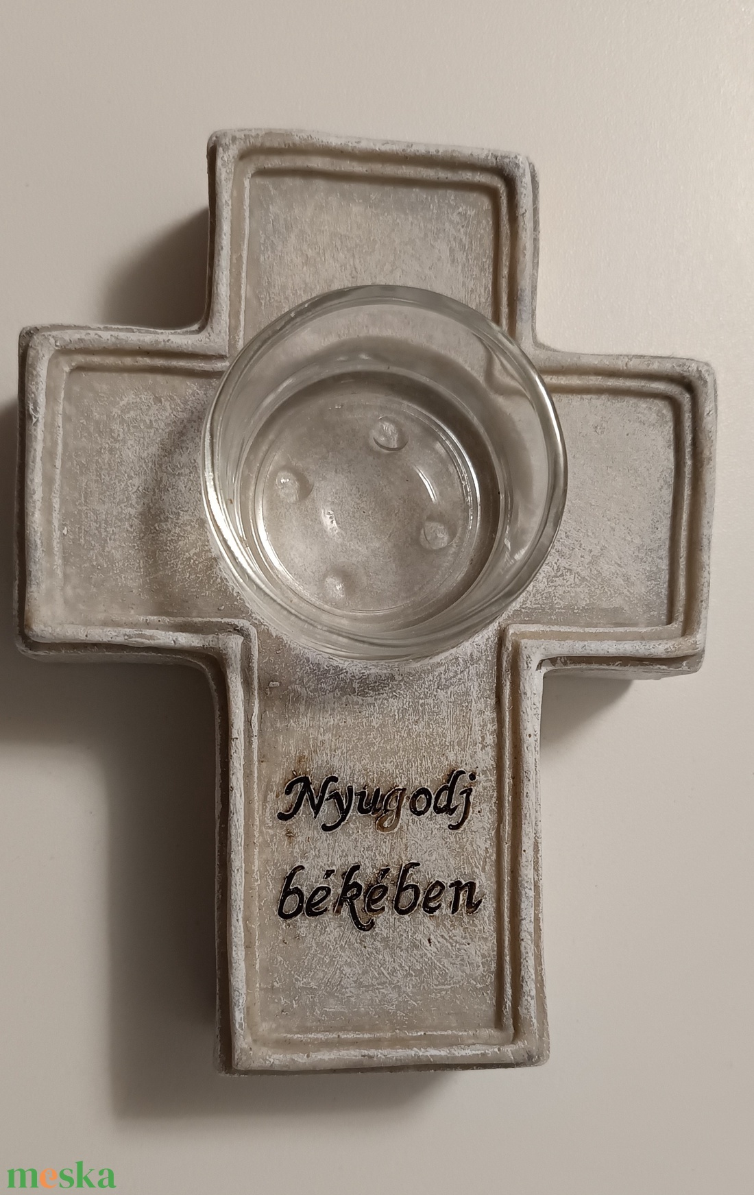 Kegyelet kereszt mécsestartóval 13,5x10x4 cm (Kegyeleti dekorációk) - otthon & életmód - dekoráció - virágdísz és tartó - cserép & kaspó - Meska.hu Kegyelet kereszt mécsestartóval 13,5x10x4 cm (Kegyeleti dekorációk) - otthon & életmód - dekoráció - virágdísz és tartó - cserép & kaspó - Meska.hu