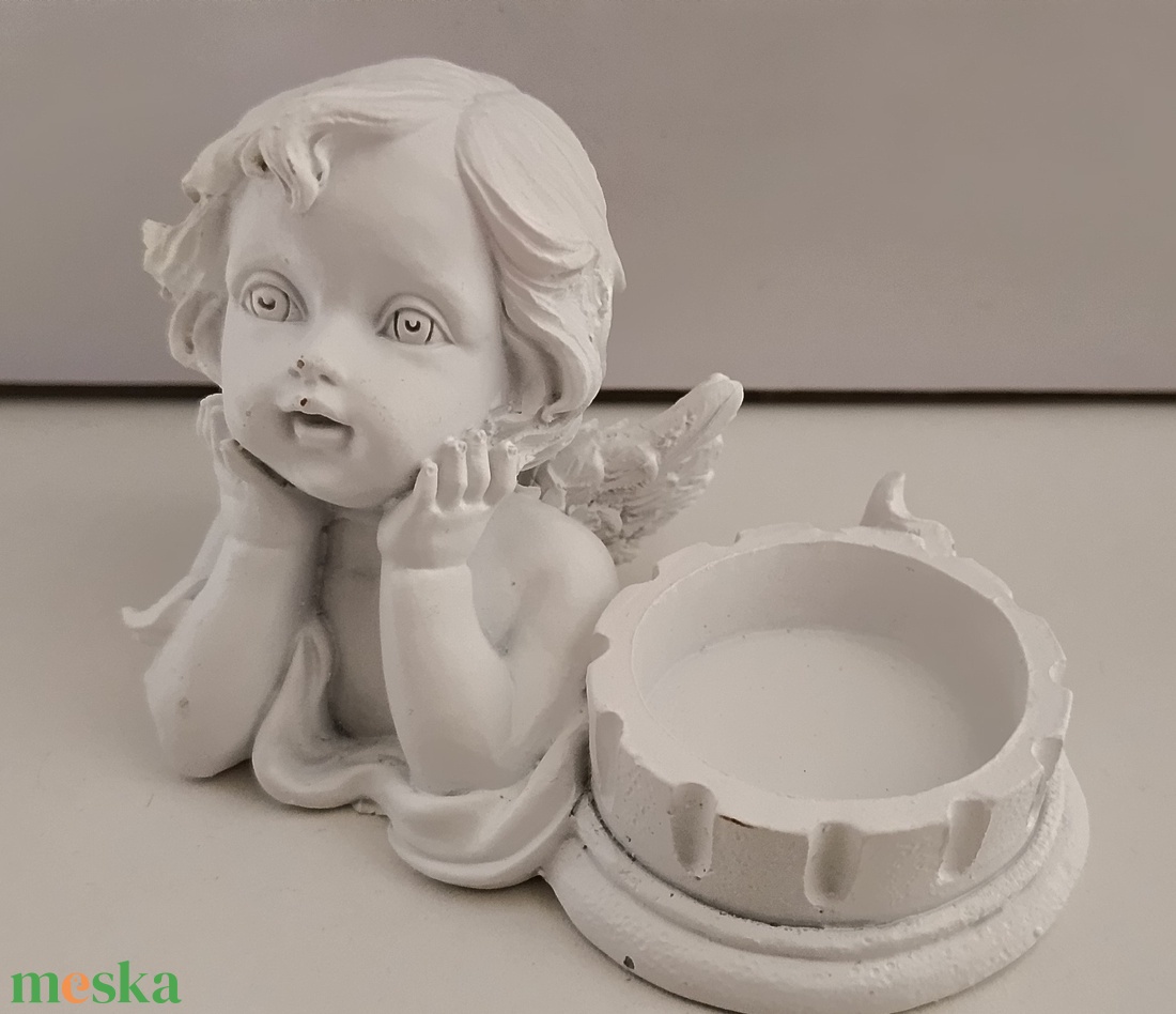 Mécsestartó angyalfelsőrész magasság 10 cm fehér - kellékek & szerszámok - dekorációs kellékek - figurák - Meska.hu Mécsestartó angyalfelsőrész magasság 10 cm fehér - kellékek & szerszámok - dekorációs kellékek - figurák - Meska.hu
