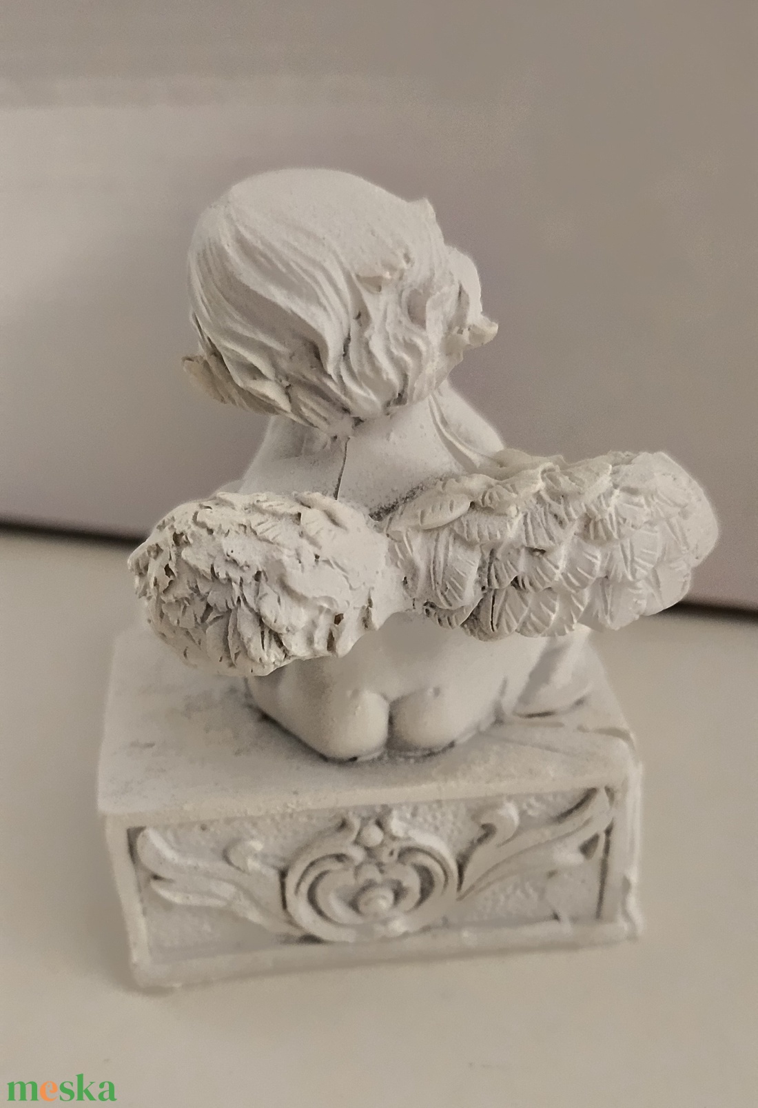 Angyalos mécsestartó poly 9cm magas fehér (Kegyeleti dekorációk) - kellékek & szerszámok - dekorációs kellékek - figurák - Meska.hu Angyalos mécsestartó poly 9cm magas fehér (Kegyeleti dekorációk) - kellékek & szerszámok - dekorációs kellékek - figurák - Meska.hu