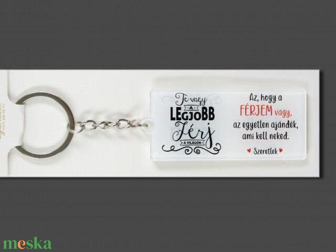 Kulcstartó Te vagy a legjobb Férj a Világon 7,5cm (Kulcstartók) - táska & tok - kulcstartó & táskadísz - kulcstartó - Meska.hu
