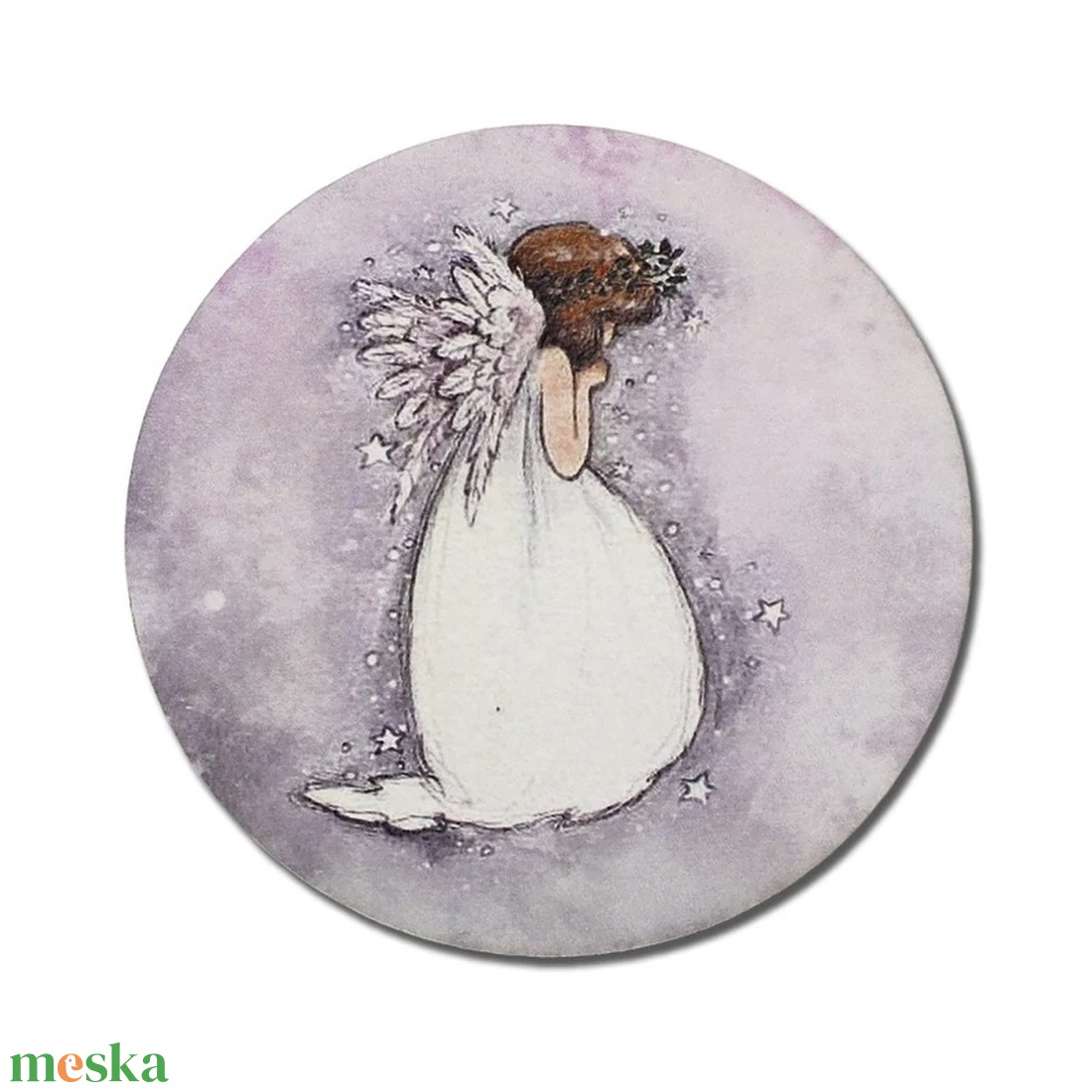 Nyomtatott fa tábla koszorú közép - Angyalkás csillagos 11,8cm - kellékek & szerszámok - dekorációs kellékek - koszorú, koszorúalap - Meska.hu Nyomtatott fa tábla koszorú közép - Angyalkás csillagos 11,8cm - kellékek & szerszámok - dekorációs kellékek - koszorú, koszorúalap - Meska.hu