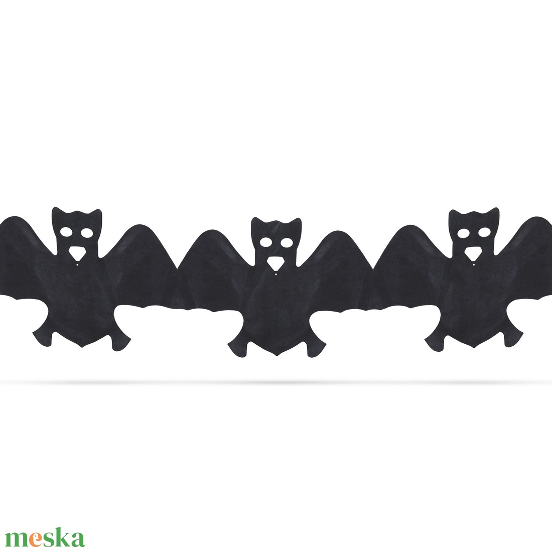 Halloween-i papír girland - denevér - 3 m - otthon & életmód - dekoráció - ajtó- és ablak dekoráció - ablakdísz - Meska.hu Halloween-i papír girland - denevér - 3 m - otthon & életmód - dekoráció - ajtó- és ablak dekoráció - ablakdísz - Meska.hu