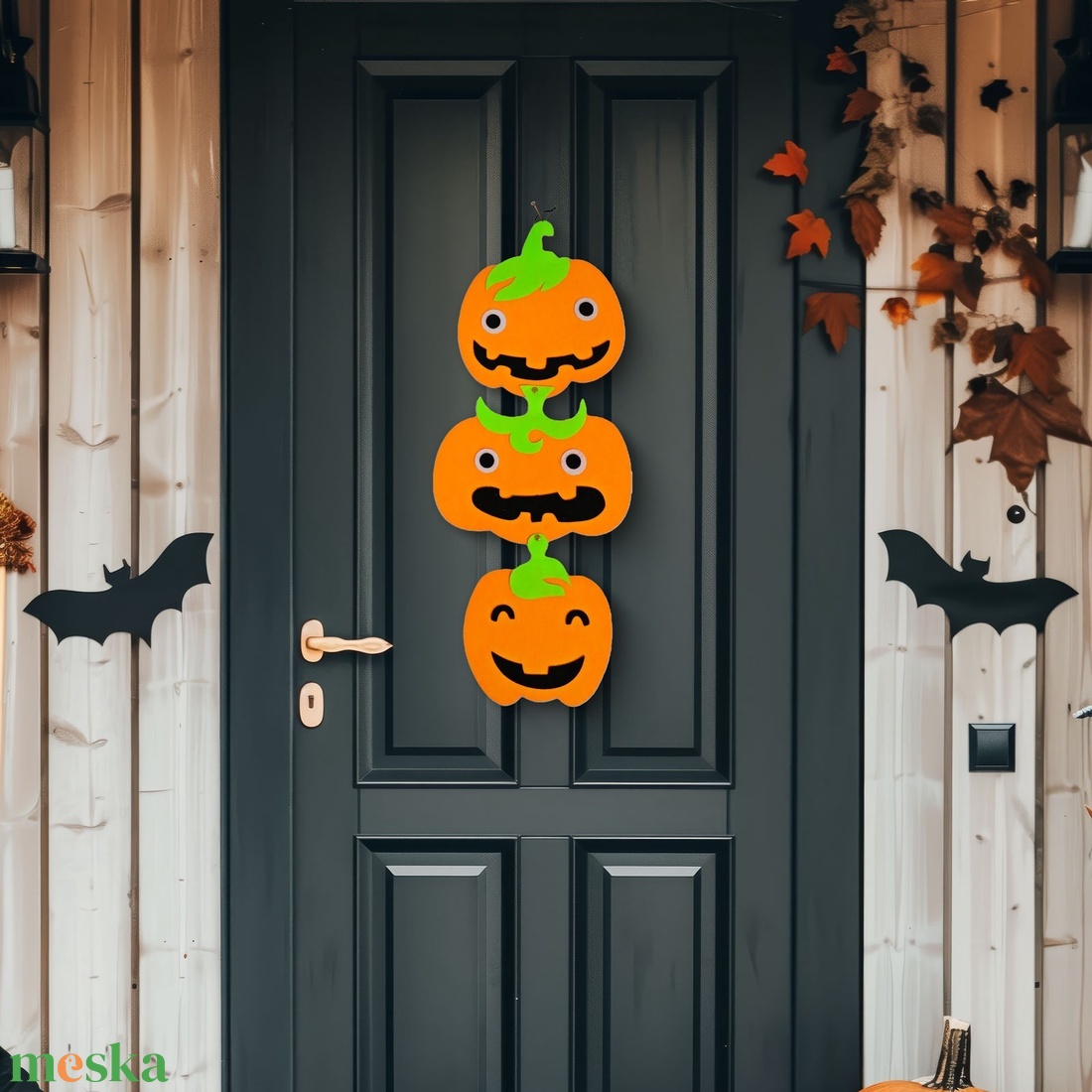 Halloween-i dekoráció - tök - akasztható - filc - 63 x 32 cm - otthon & életmód - dekoráció - halloween - halloweeni ajtódíszek és ablakdíszek - Meska.hu Halloween-i dekoráció - tök - akasztható - filc - 63 x 32 cm - otthon & életmód - dekoráció - halloween - halloweeni ajtódíszek és ablakdíszek - Meska.hu