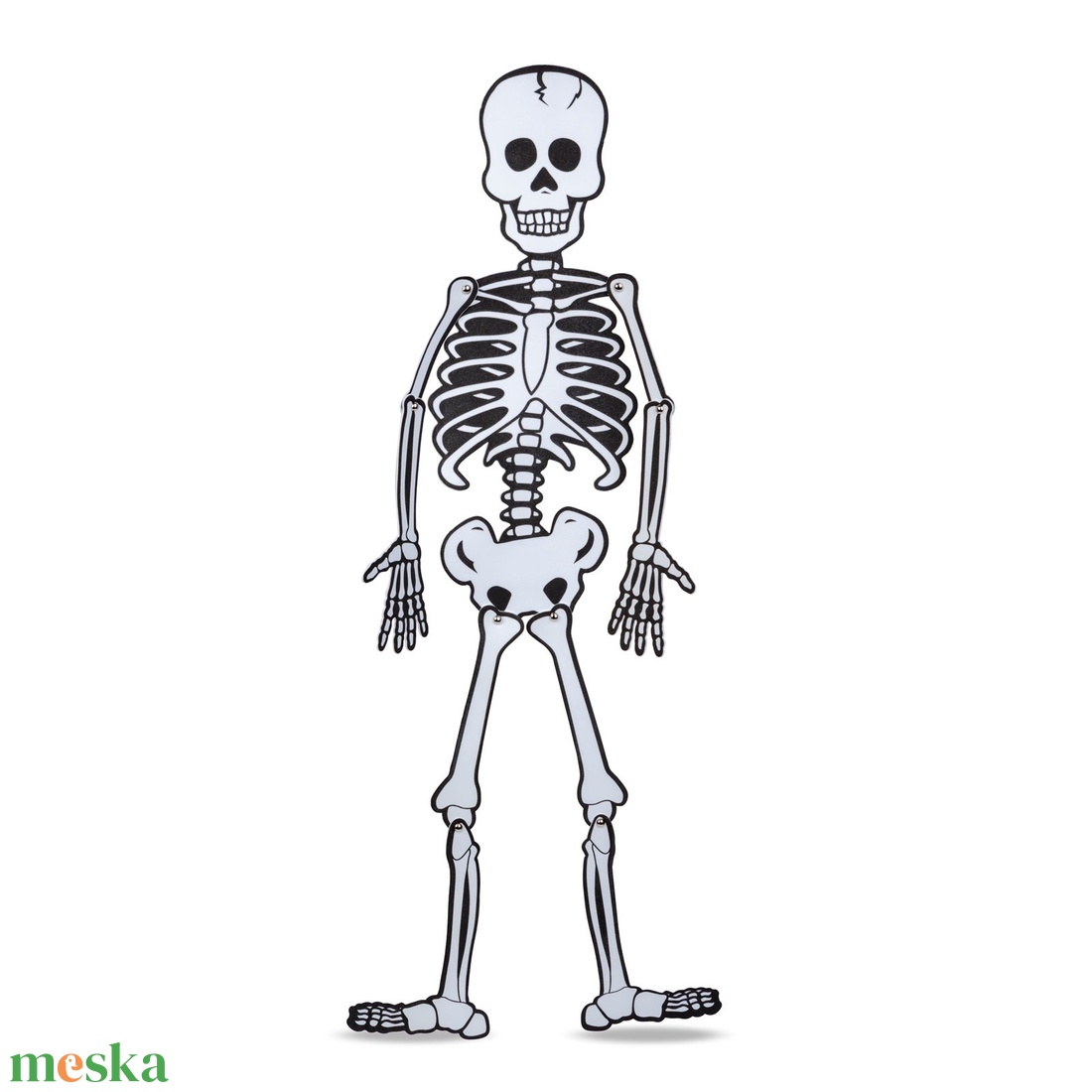 Halloween-i dekoráció - csontváz - habszivacs - 85 x 18 cm - otthon & életmód - dekoráció - halloween - halloweeni ajtódíszek és ablakdíszek - Meska.hu