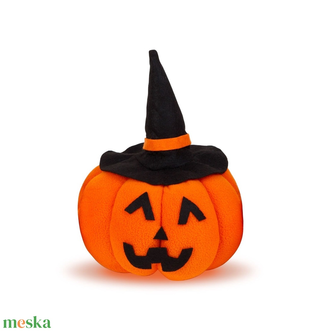 Halloween-i tök dekoráció - 10 x 10 x 15 cm boszorkánysapkás - otthon & életmód - dekoráció - halloween - halloweeni tök - Meska.hu