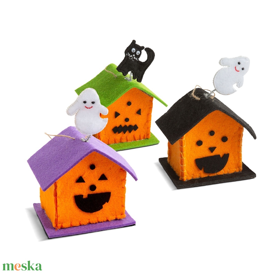 Halloween-i házikó dekoráció - 3 féle - otthon & életmód - dekoráció - halloween - halloweeni dekoráció - Meska.hu