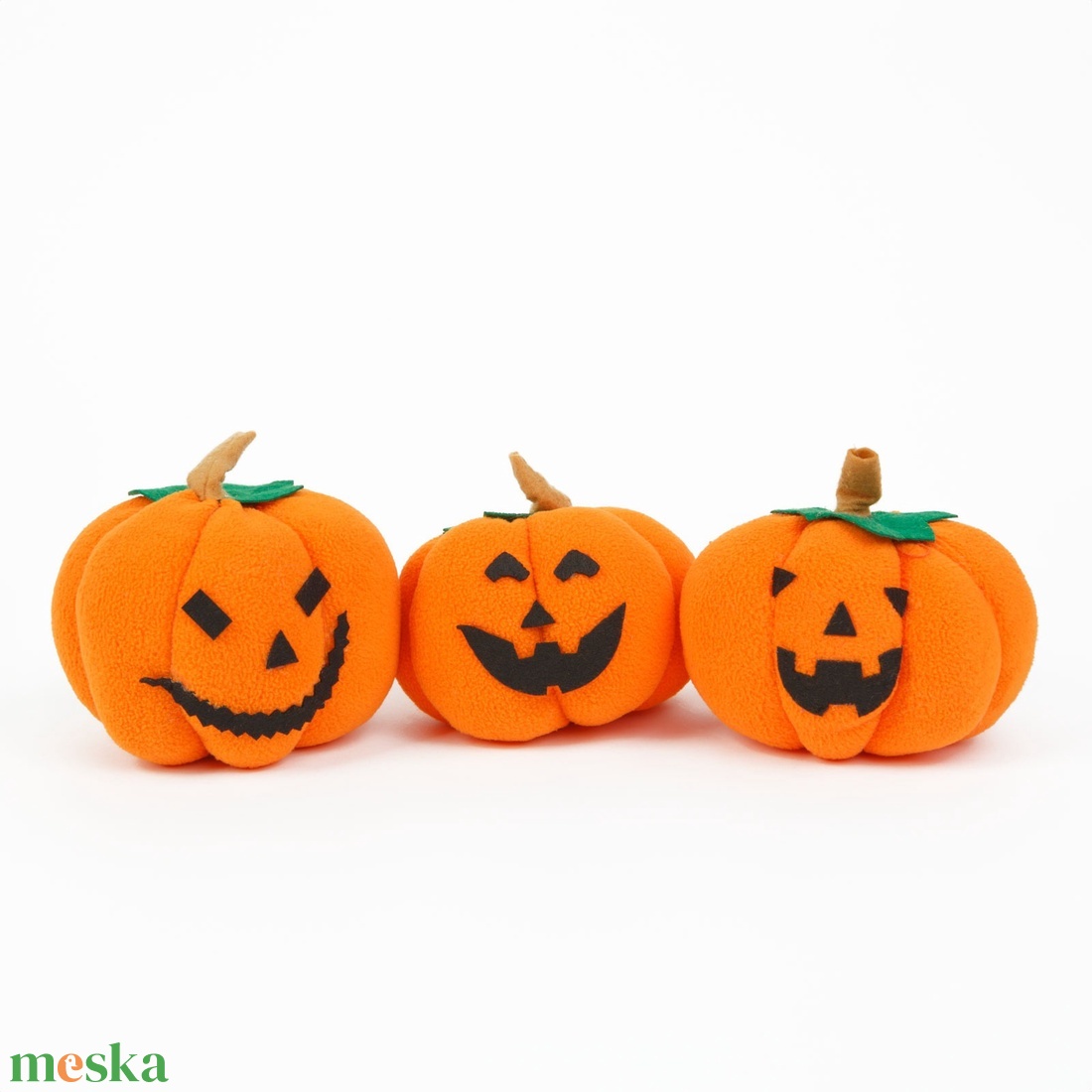 Halloween-i tök dekoráció - 10 x 10 x 11 cm - 3 féle - 3 db / csomag  - otthon & életmód - dekoráció - halloween - halloweeni tök - Meska.hu