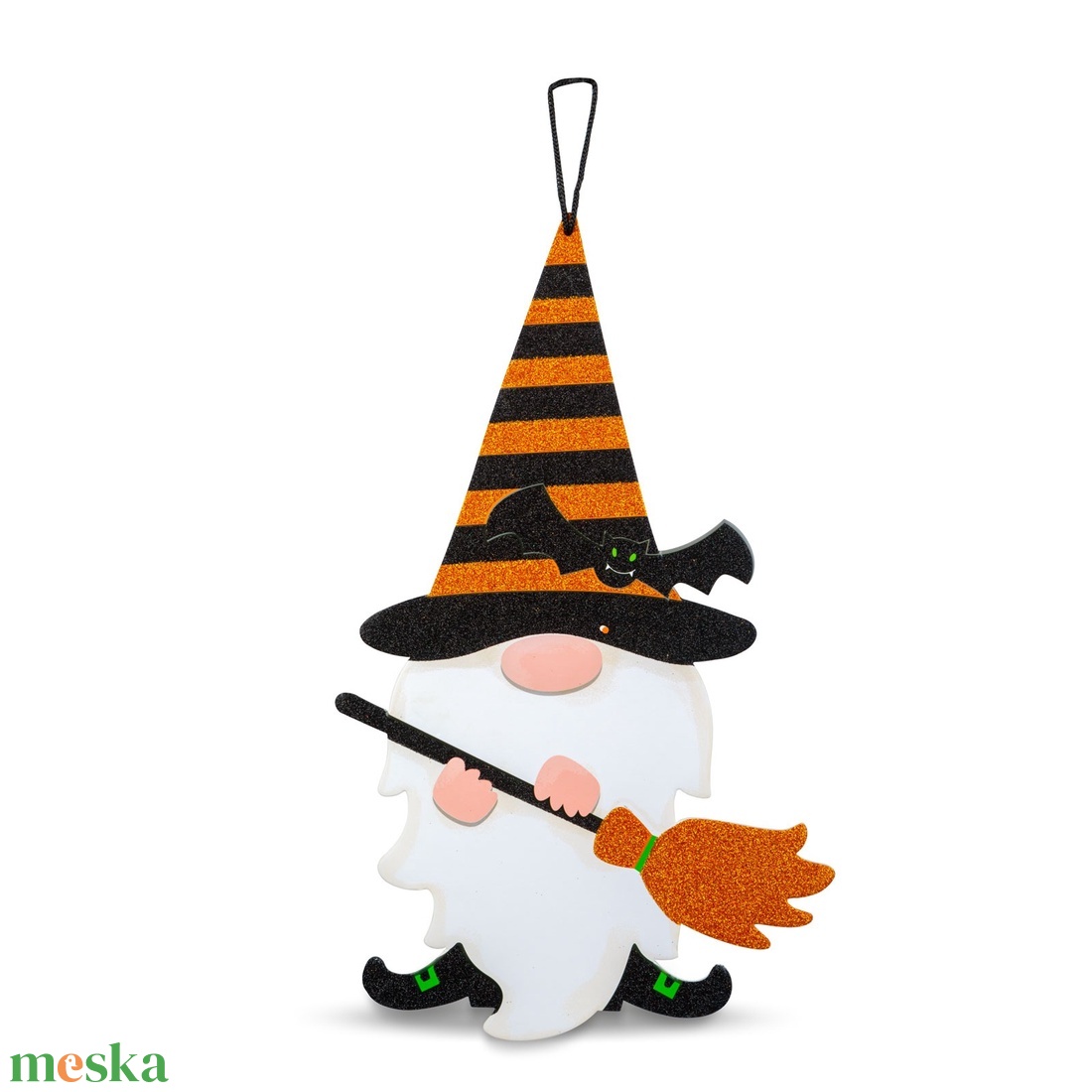 Halloween-i dekoráció - manó - akasztható - habszivacs - 44 x 26 cm - otthon & életmód - dekoráció - halloween - halloweeni ajtódíszek és ablakdíszek - Meska.hu