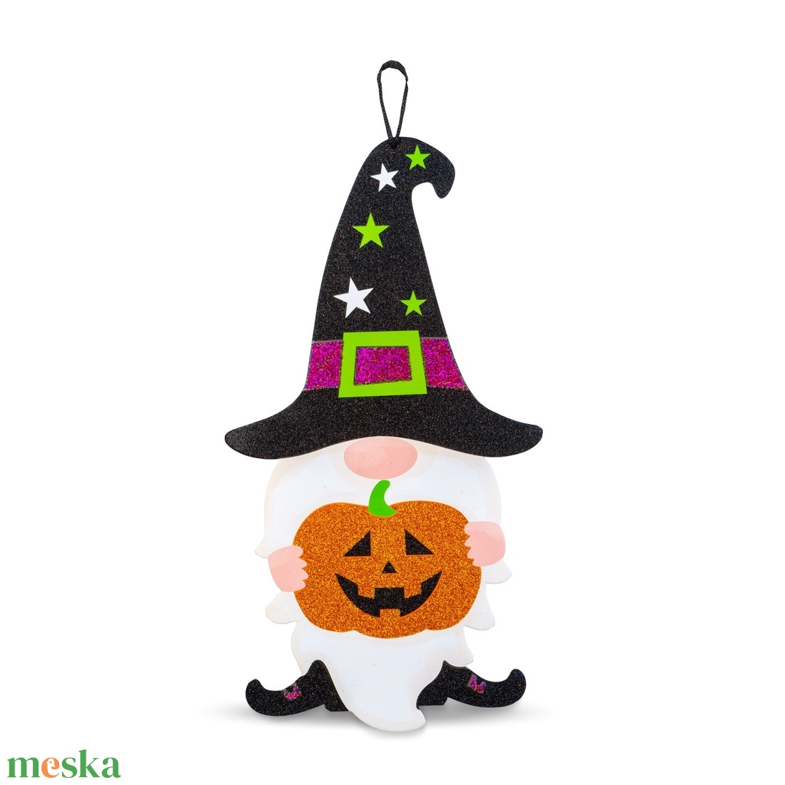 Halloween-i dekoráció - manó - akasztható - habszivacs - 44 x 26 cm - otthon & életmód - dekoráció - halloween - halloweeni ajtódíszek és ablakdíszek - Meska.hu