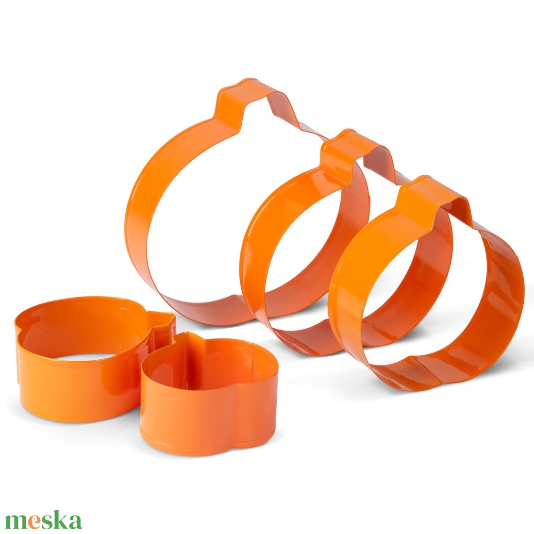 Sütikiszúró szett - tök forma - 5 db-os - otthon & életmód - dekoráció - halloween - halloweeni sütikiszúrók - Meska.hu