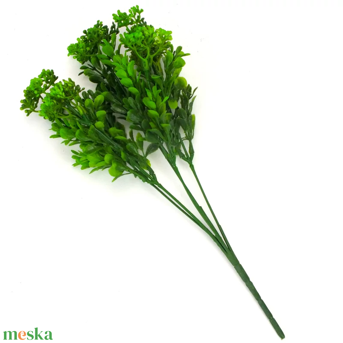 Mini korall csokor zöld (Selyemvirágok) - otthon & életmód - dekoráció - virágdísz és tartó - csokor & virágdísz - Meska.hu
