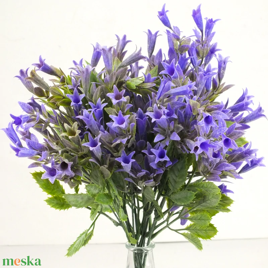 Trombitavirág csokor lila 1db (Selyemvirágok) - otthon & életmód - dekoráció - virágdísz és tartó - csokor & virágdísz - Meska.hu