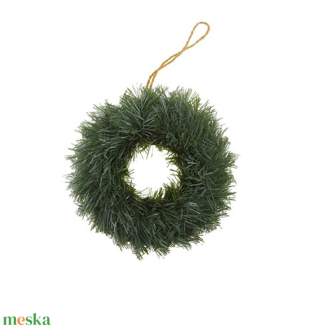 Koszorú alap tekert szalma zöld D15cm (Adventi koszorúk és gyertyák) - kellékek & szerszámok - dekorációs kellékek - koszorú, koszorúalap - Meska.hu