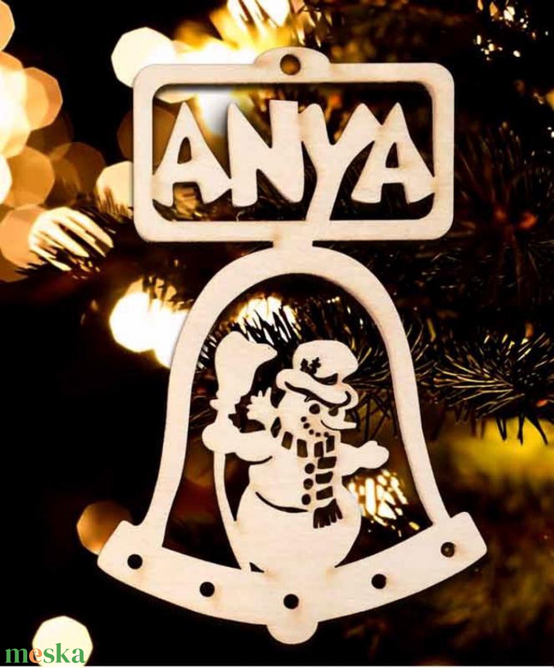 Karácsonyi Díszgömb -  Csengő  Karácsonyfa dísz  Karácsonyi ajándék (Egyedi karácsonyi ajándékok) - karácsony - karácsonyi lakásdekoráció - karácsonyi lakásdíszek - Meska.hu