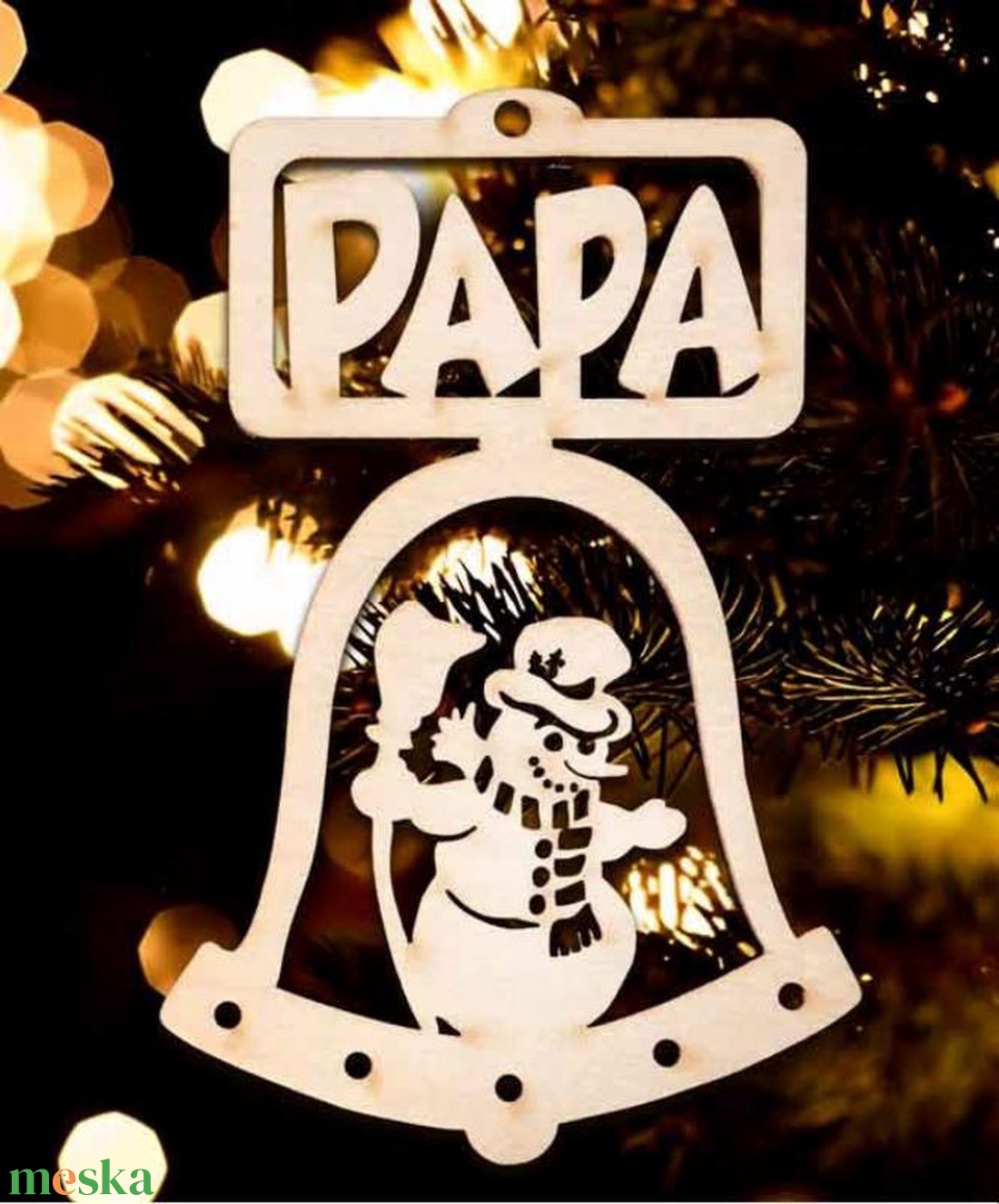 Karácsonyi Díszgömb -  Csengő  Karácsonyfa dísz  Karácsonyi ajándék (Egyedi karácsonyi ajándékok) - karácsony - karácsonyi lakásdekoráció - karácsonyi lakásdíszek - Meska.hu