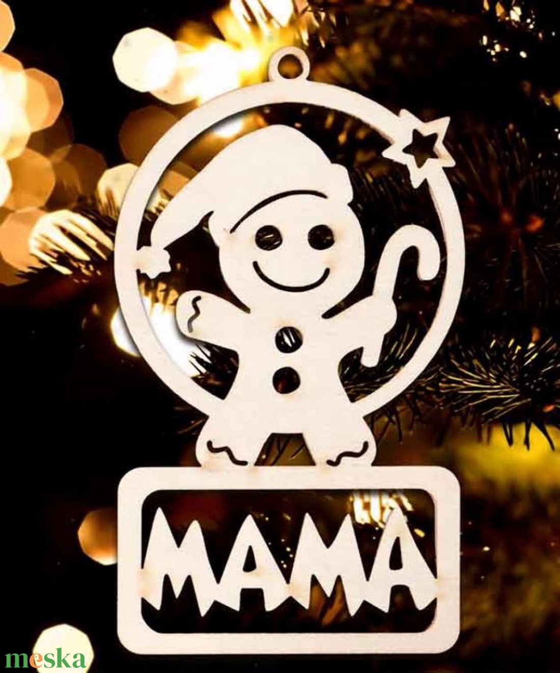 Karácsonyi Díszgömb - Tesó Mézi  Karácsonyfa dísz  Karácsonyi ajándék (Egyedi karácsonyi ajándékok) - karácsony - karácsonyi lakásdekoráció - karácsonyfadíszek - Meska.hu