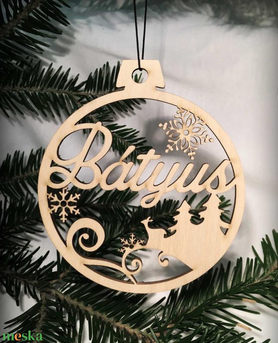 Karácsonyi Díszgömb - Bátyus  Karácsonyfa dísz  Karácsonyi ajándék (Egyedi karácsonyi ajándékok) - karácsony - karácsonyi lakásdekoráció - karácsonyfadíszek - Meska.hu