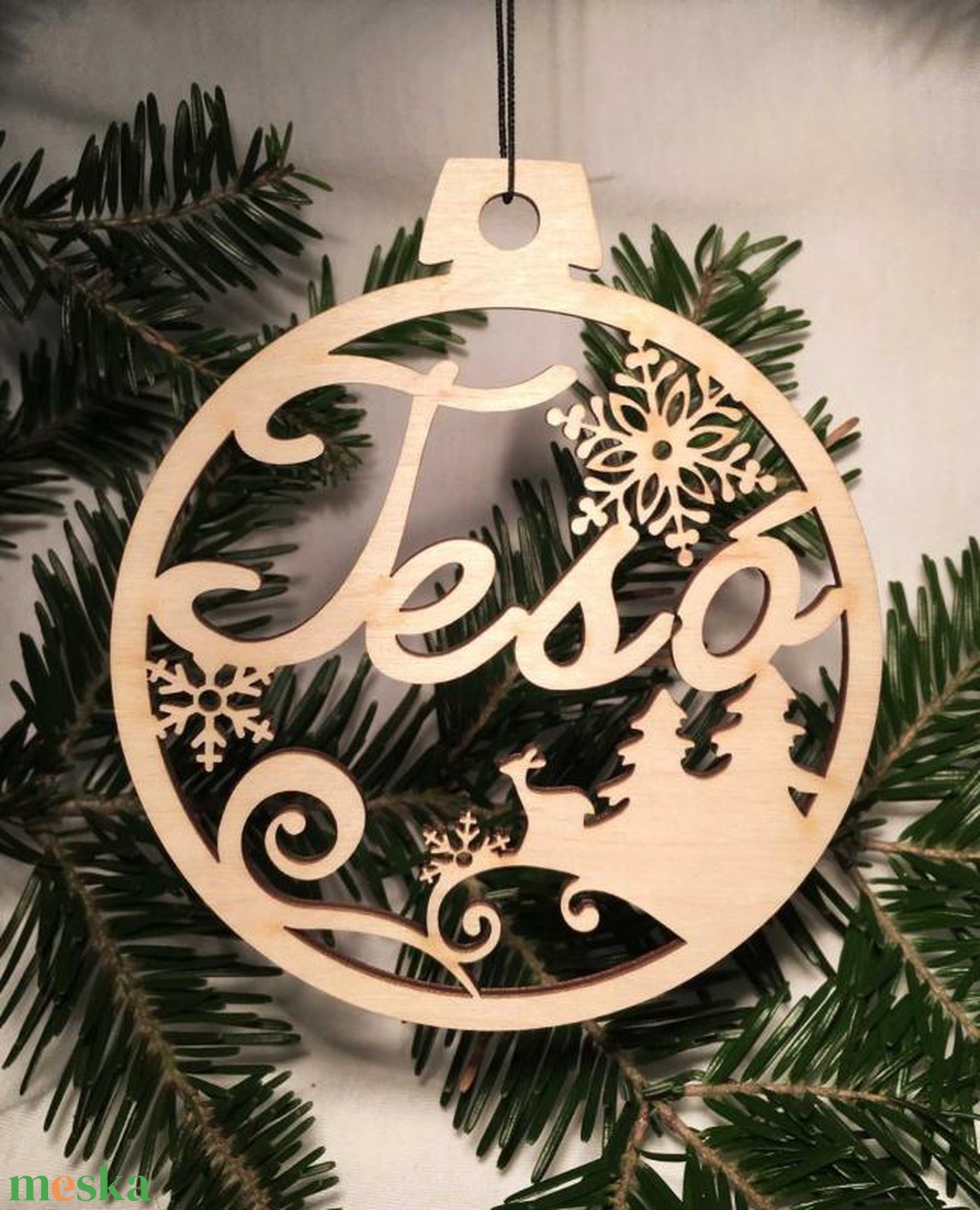 Karácsonyi Díszgömb - Tesó  Karácsonyfa dísz - Karácsonyi ajándék (Egyedi karácsonyi ajándékok) - karácsony - karácsonyi lakásdekoráció - karácsonyfadíszek - Meska.hu