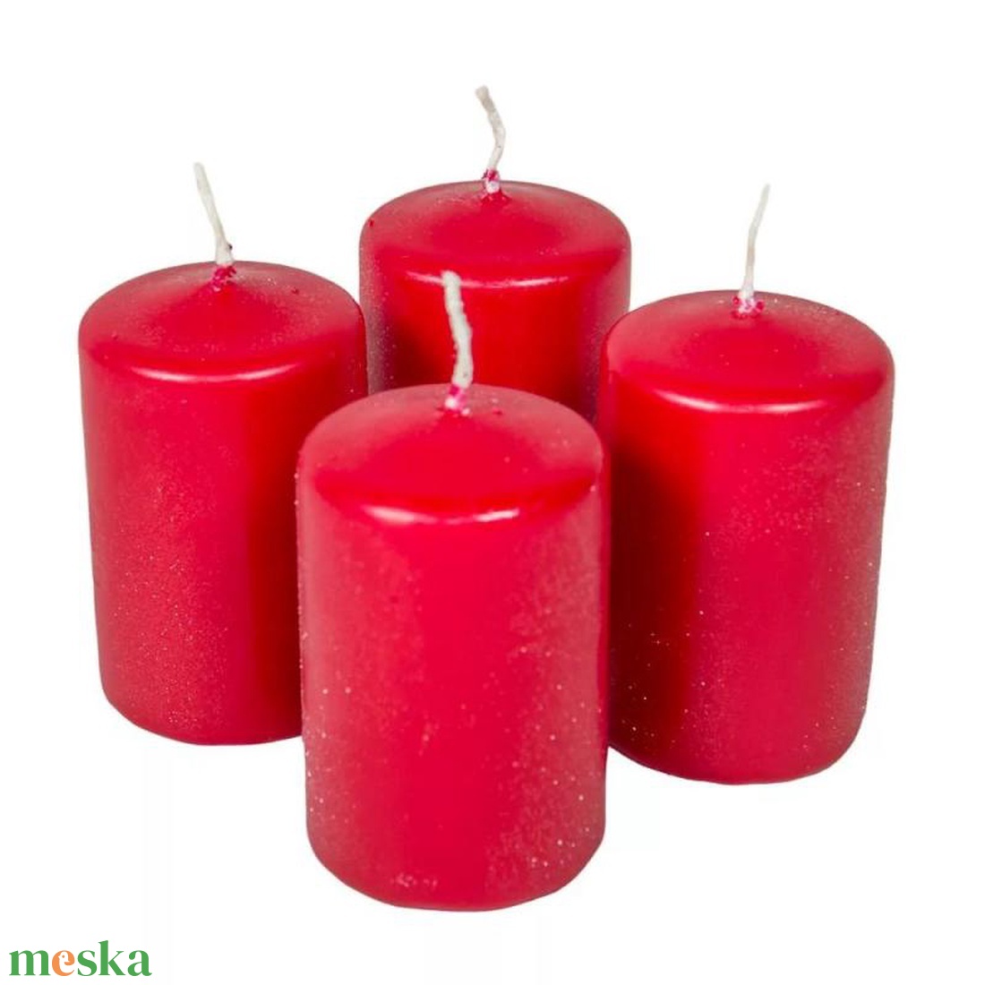 Adventi gyertya matt bordó 40x60mm (db ár) 4db/csom (ADVENTI GYERTYÁK) - diy (csináld magad) - egységcsomag - Meska.hu