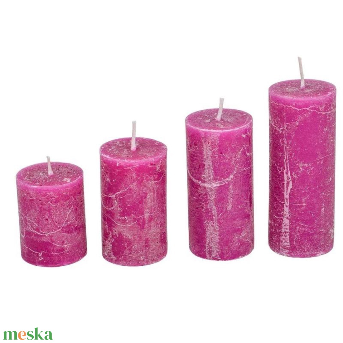 Rusztikus 40mm-es lépcsős henger gyertya Orgona (csom ár) (ADVENTI GYERTYÁK) - diy (csináld magad) - egységcsomag - Meska.hu
