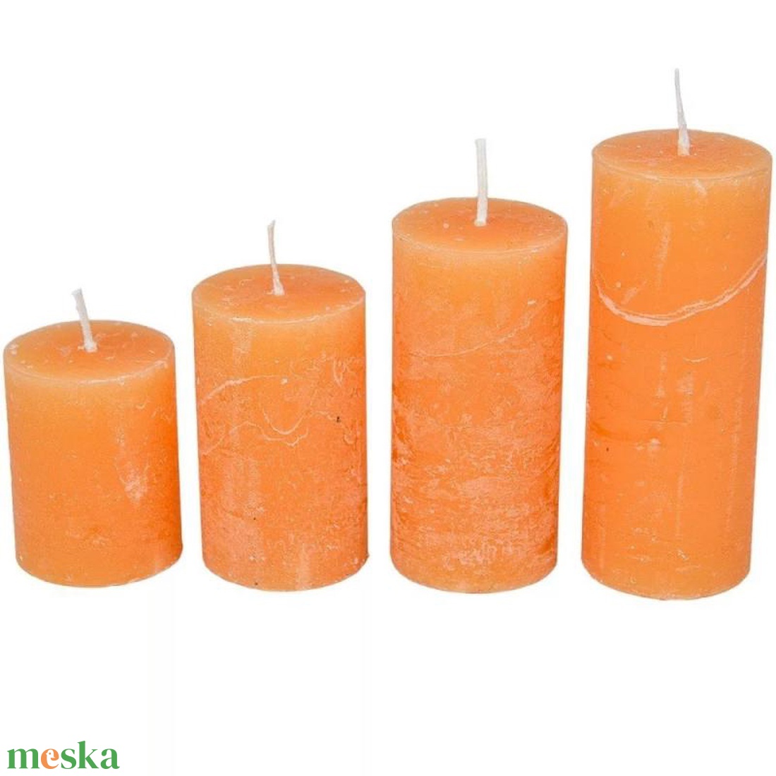 Rusztikus 40mm-es lépcsős henger gyertya Méz (csom ár) (ADVENTI GYERTYÁK) - diy (csináld magad) - egységcsomag - Meska.hu