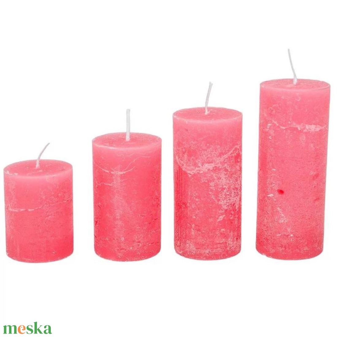 Rusztikus 40mm-es lépcsős henger gyertya Hús (csom ár) (ADVENTI GYERTYÁK) - diy (csináld magad) - egységcsomag - Meska.hu