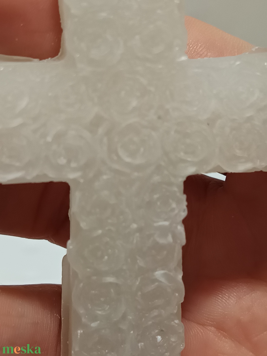 Kereszt rózsa motívumokkal 1db szín választható - otthon & életmód - gyertya, illat, aroma - gyertya - Meska.hu