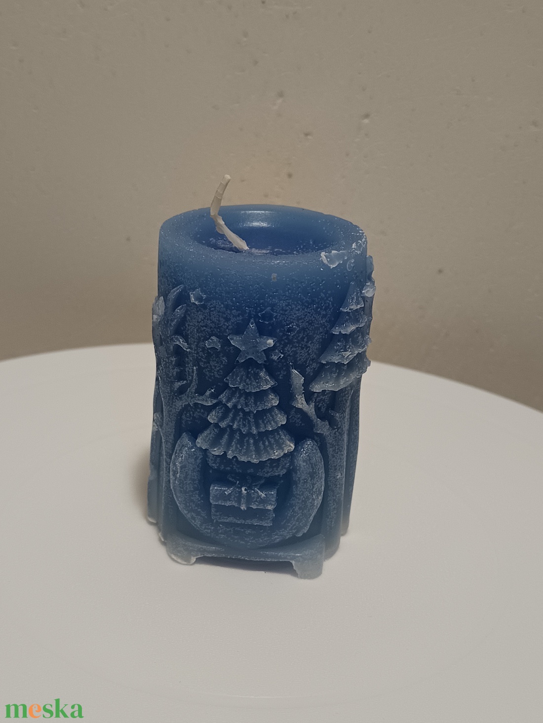 szarvasos öntött gyertya kézműves 1db  - otthon & életmód - gyertya, illat, aroma - gyertya - Meska.hu