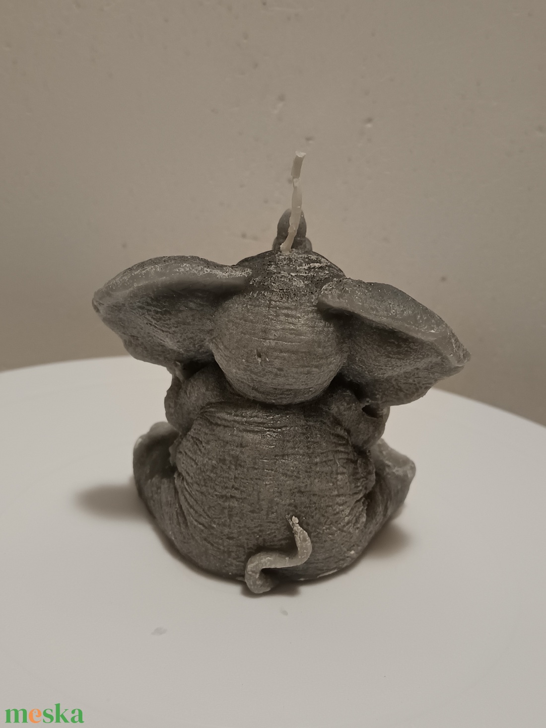 Elefánt alakú gyertya 10x10 cm 1 db -  - Meska.hu