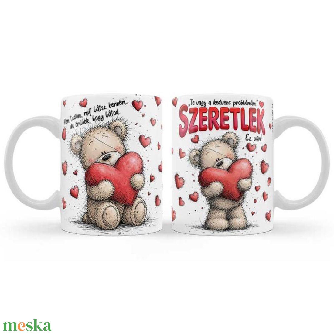 Valentin Napi Szerelmes Bögre 3dl - Te vagy a kedvenc problémám Szeretlek - Valentin Napi Ajándék - Szerelmes Ajándék - otthon & életmód - konyhafelszerelés, tálalás - tálalás - bögre & csésze - Meska.hu