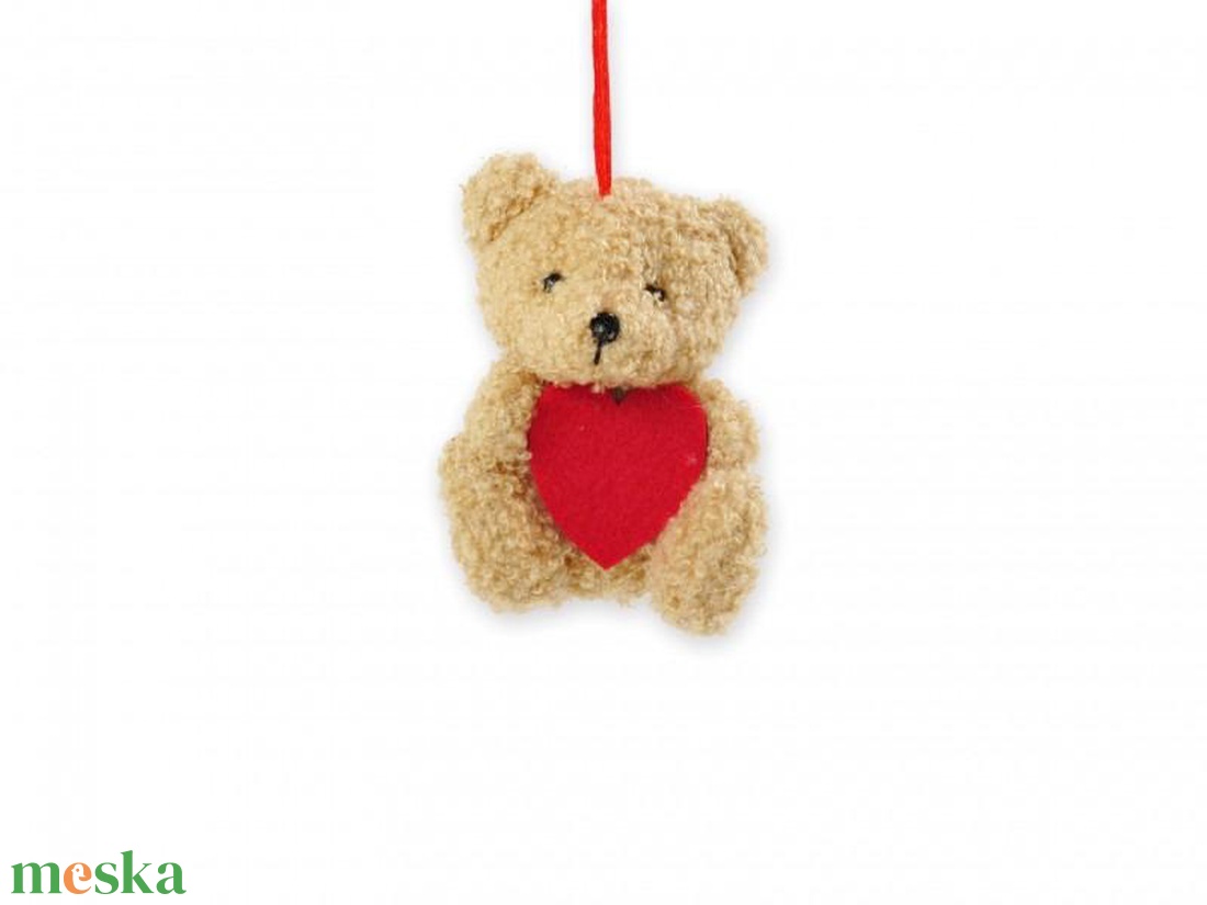 Plüss barna maci szívvel 9cm bálint napra - játék & sport - plüssállat & játékfigura - maci - Meska.hu