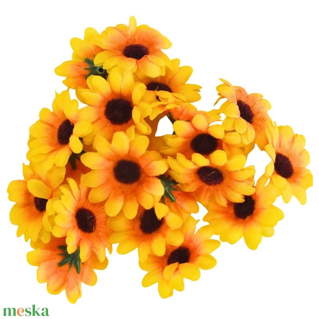Napraforgó virágfej 3,5cm 20db/csomag - kellékek & szerszámok - dekorációs kellékek - virágfej - Meska.hu