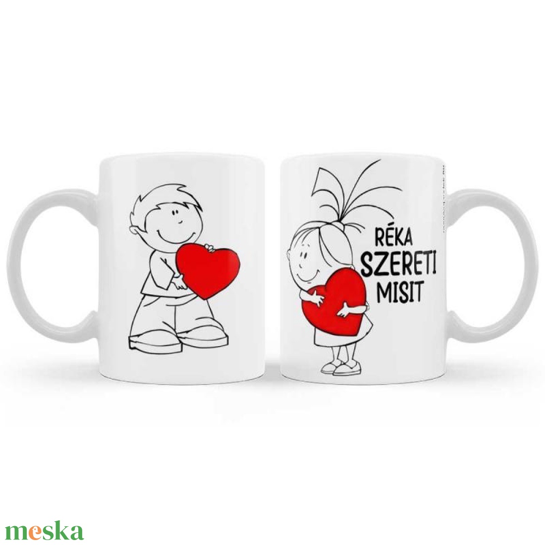 Szerelmes Bögre - Lány Szereti Fiút - Egyedi Névvel - Szerelmes Ajándék 3dl (EGYEDI AJÁNDÉKOK) - otthon & életmód - konyhafelszerelés, tálalás - tálalás - bögre & csésze - Meska.hu