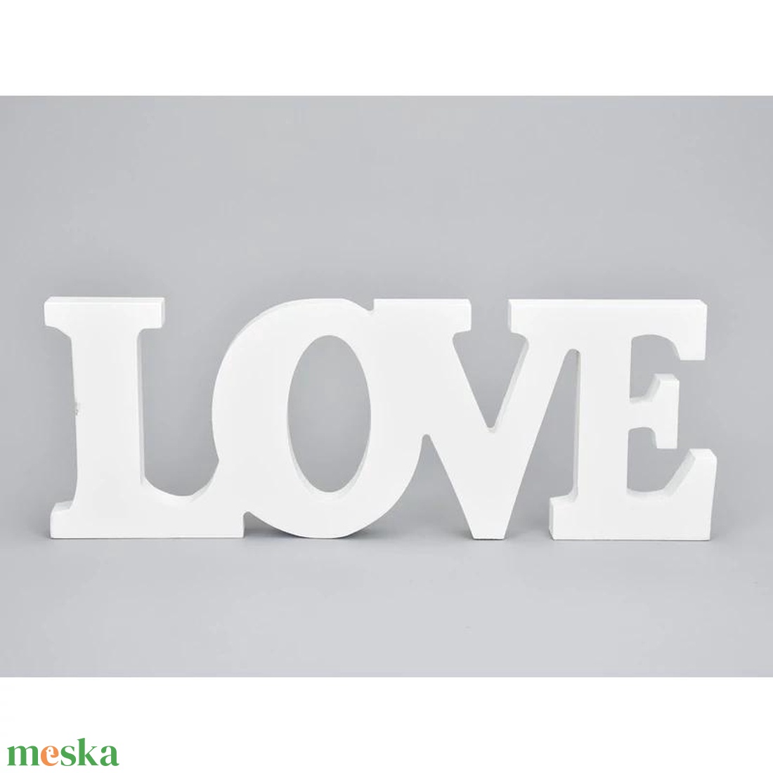Love felirat FEHÉR 32x11,5cm (Valentin napi ajándékok) - kellékek & szerszámok - hobby fa alapanyag - egyéb fatermék - Meska.hu