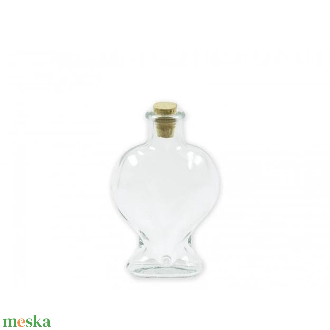 Palack szív alakú T 0,2L homoköntés ceremóniához - kellékek & szerszámok - díszíthető tárgyak - üveg - Meska.hu