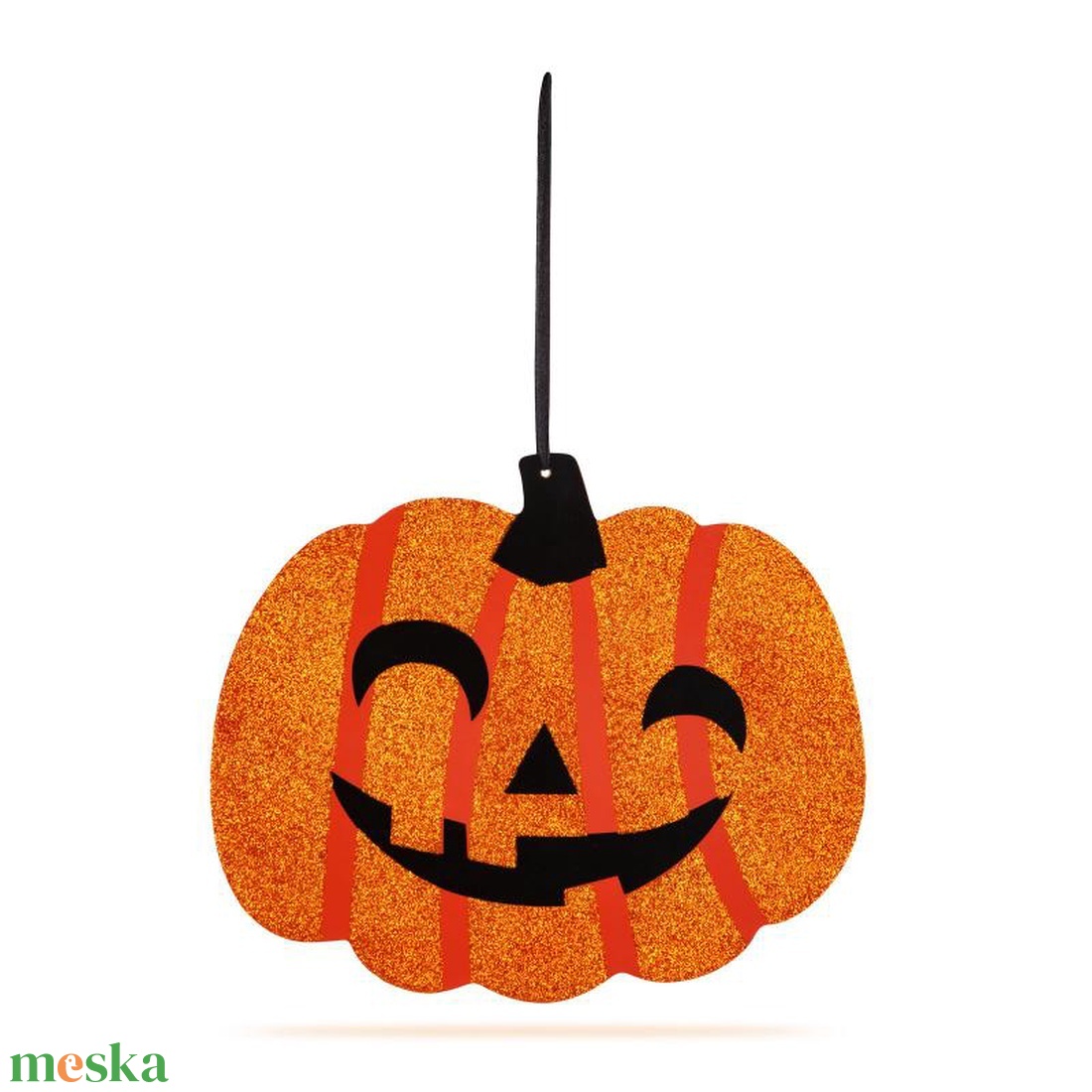 Halloween-i dekoráció - tök - akasztható - fa - 30 x 25 cm (Halloween dekorációk és díszek) - otthon & életmód - dekoráció - halloween - halloweeni ajtódíszek és ablakdíszek - Meska.hu