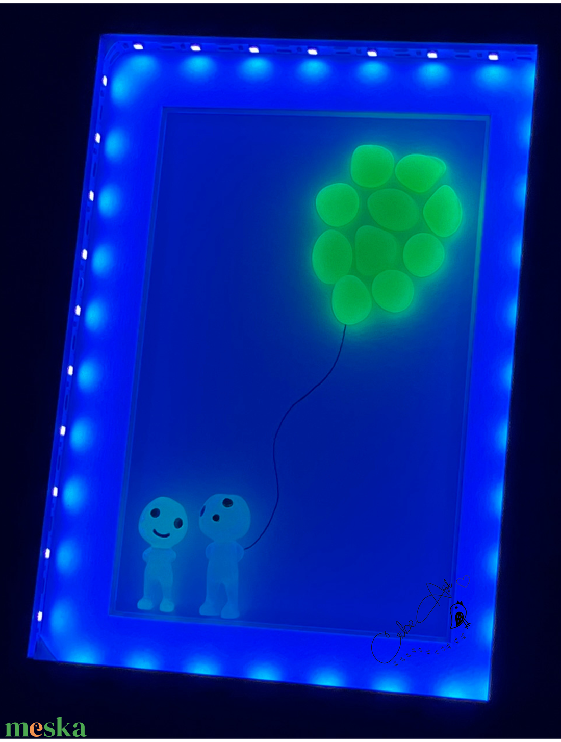 Egyedi 3D kép_UV LED fénycsík és kavics_Miniufó - otthon & életmód - dekoráció - kép & falikép - 3d képek - Meska.hu Egyedi 3D kép_UV LED fénycsík és kavics_Miniufó - otthon & életmód - dekoráció - kép & falikép - 3d képek - Meska.hu