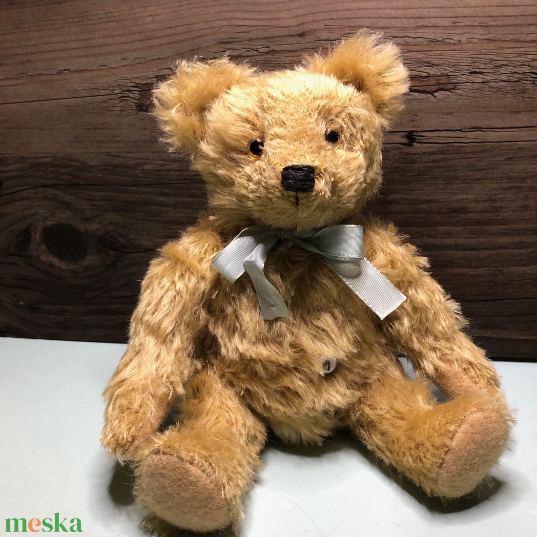 Dörmögő-Vintage stílusú, mohair mackó, brummogóval - játék & sport - plüssállat & játékfigura - más figura - Meska.hu