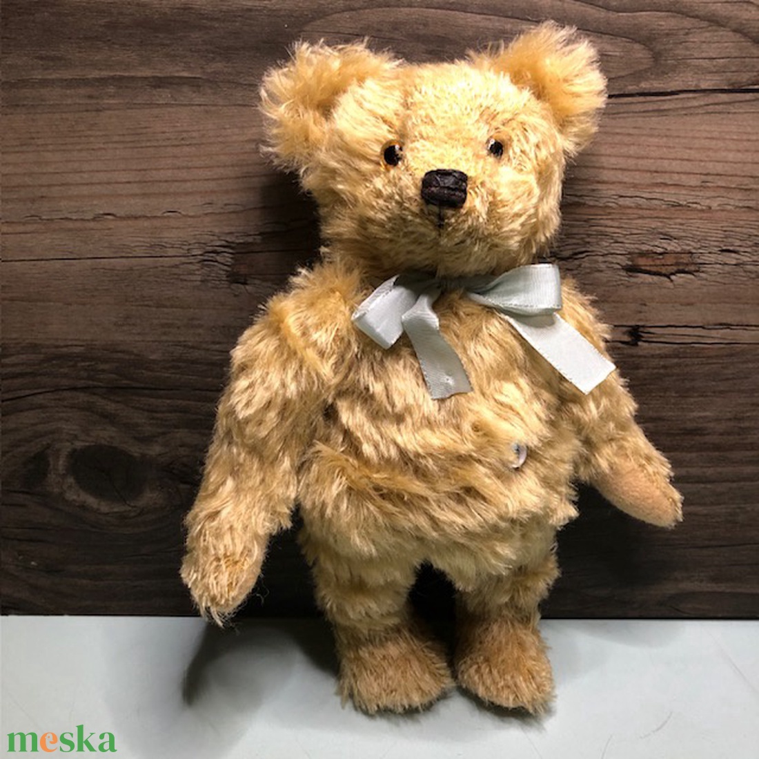 Dörmögő-Vintage stílusú, mohair mackó, brummogóval - játék & sport - plüssállat & játékfigura - más figura - Meska.hu