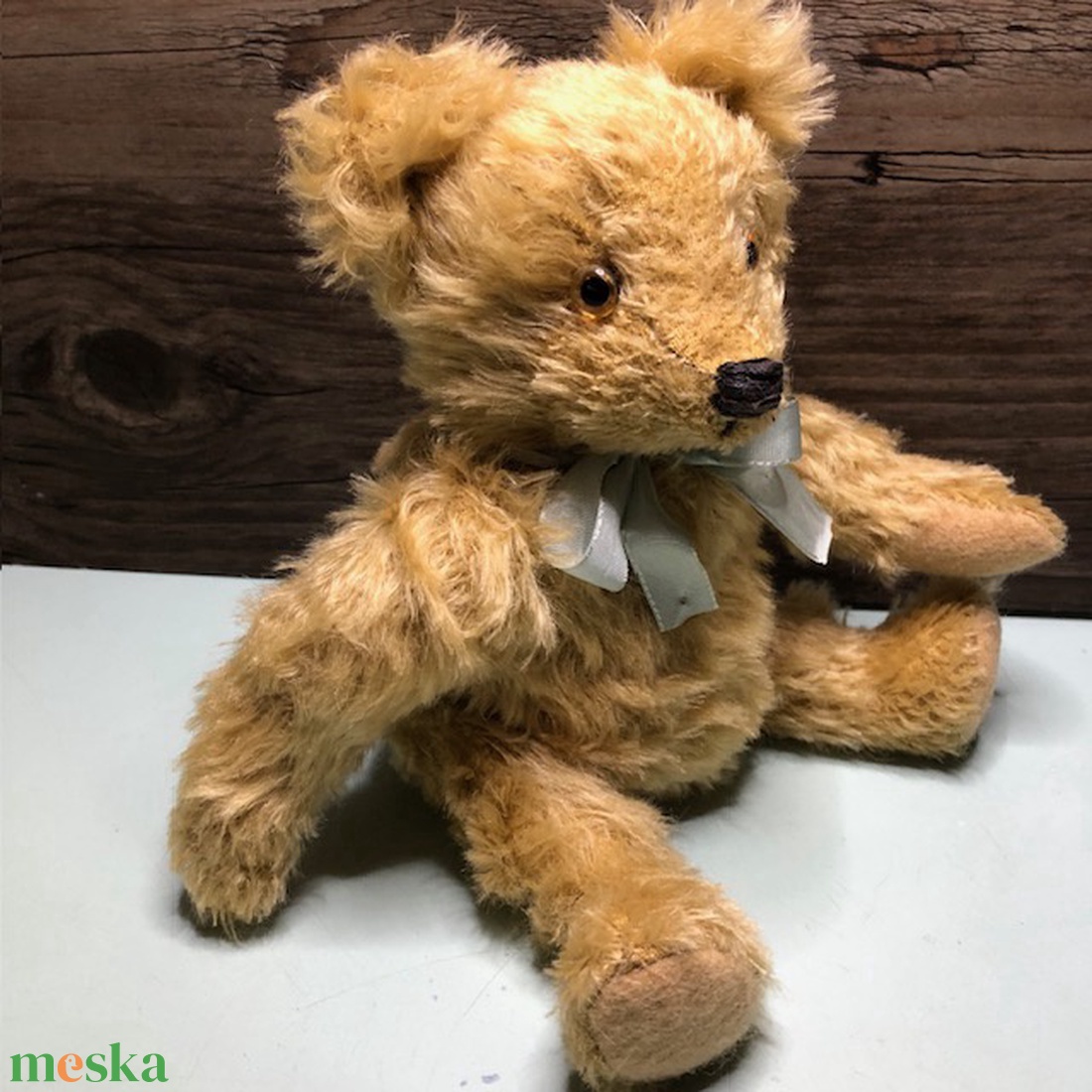 Dörmögő-Vintage stílusú, mohair mackó, brummogóval - játék & sport - plüssállat & játékfigura - más figura - Meska.hu