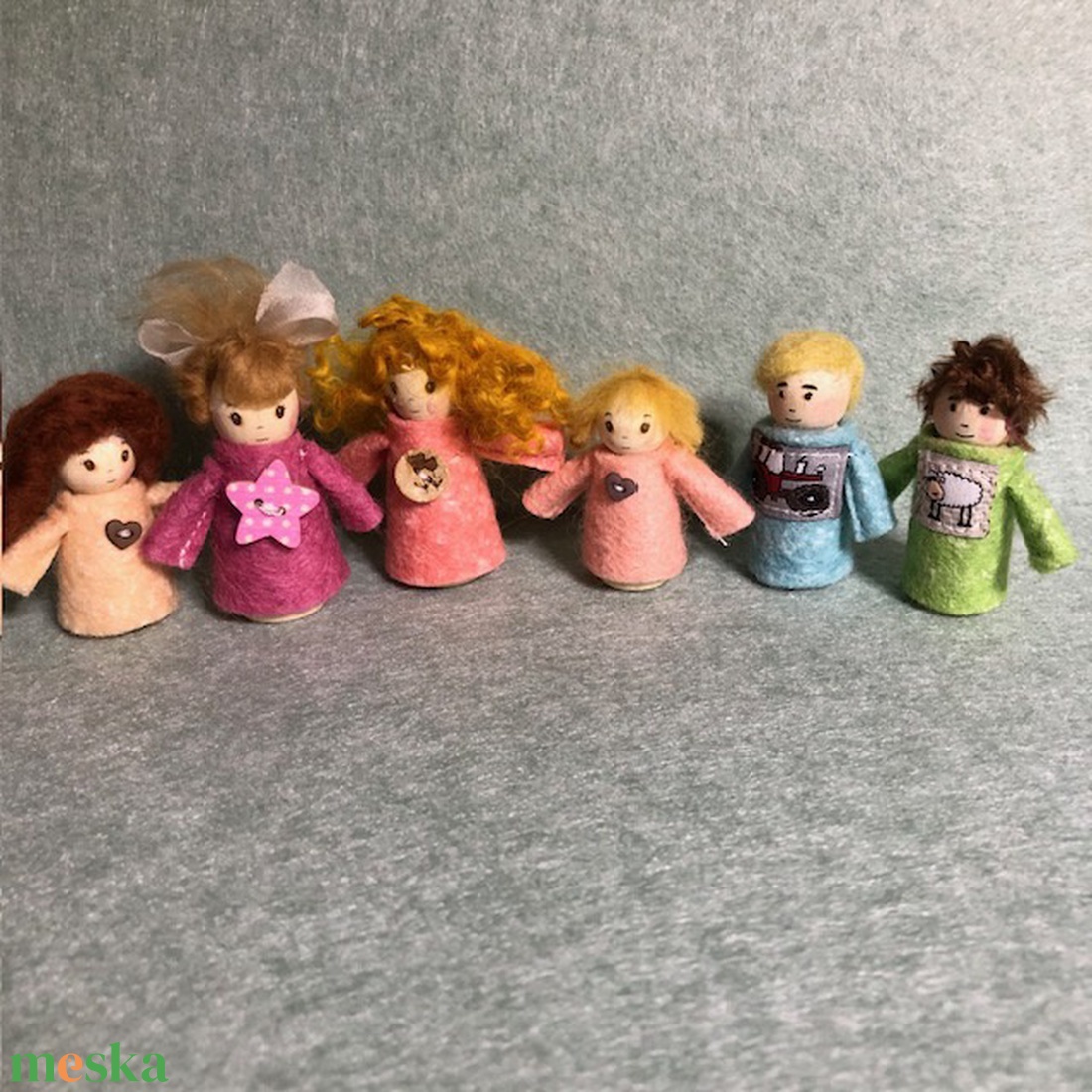 Adventi fababák: nagycsalád - karácsony - adventi díszek - adventi naptár - Meska.hu