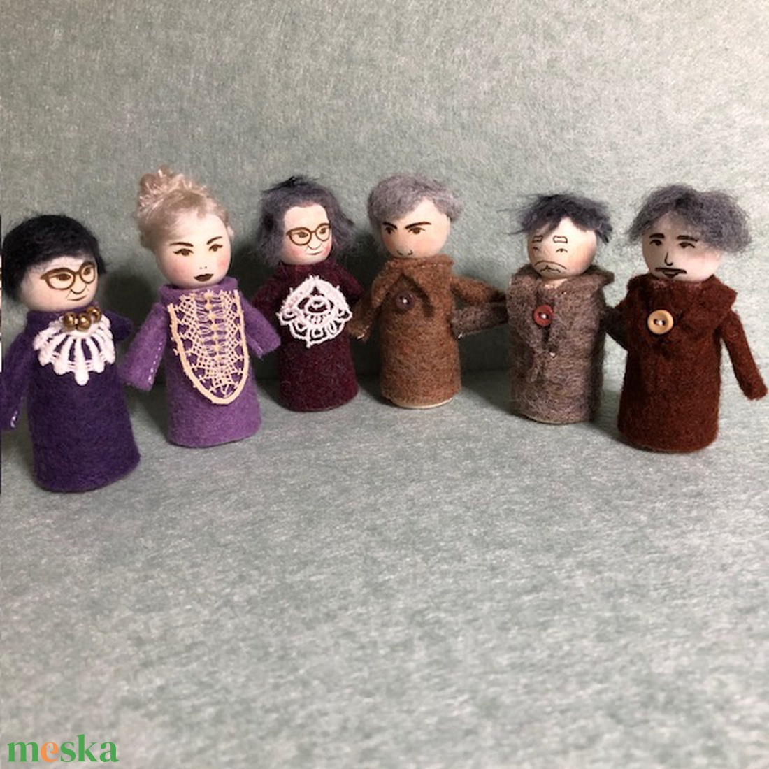 Adventi fababák: nagycsalád - karácsony - adventi díszek - adventi naptár - Meska.hu